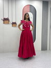 Pc 571 Roman Heavy Embroidery Work Gown Bulk Orders In India